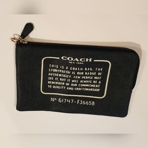 Coach Storypatch Black Coach Pouch Clutch Leather